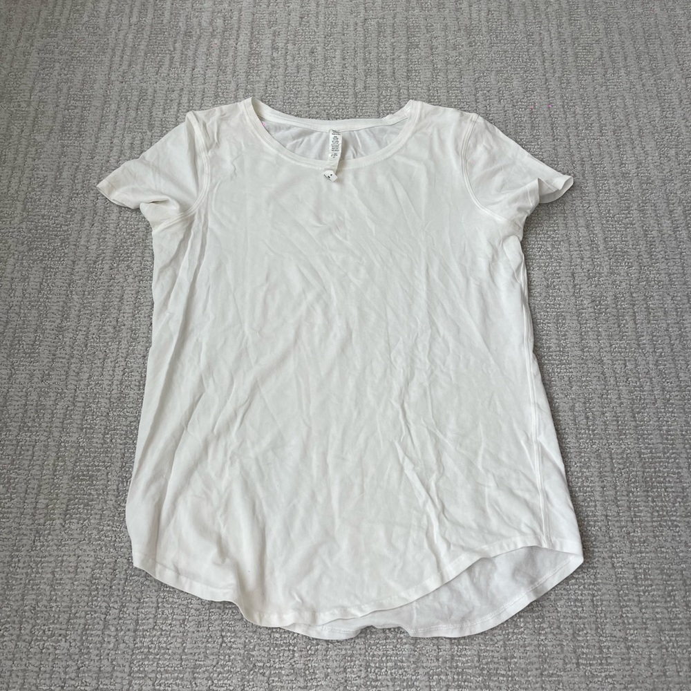 Lululemon White athletic shirt